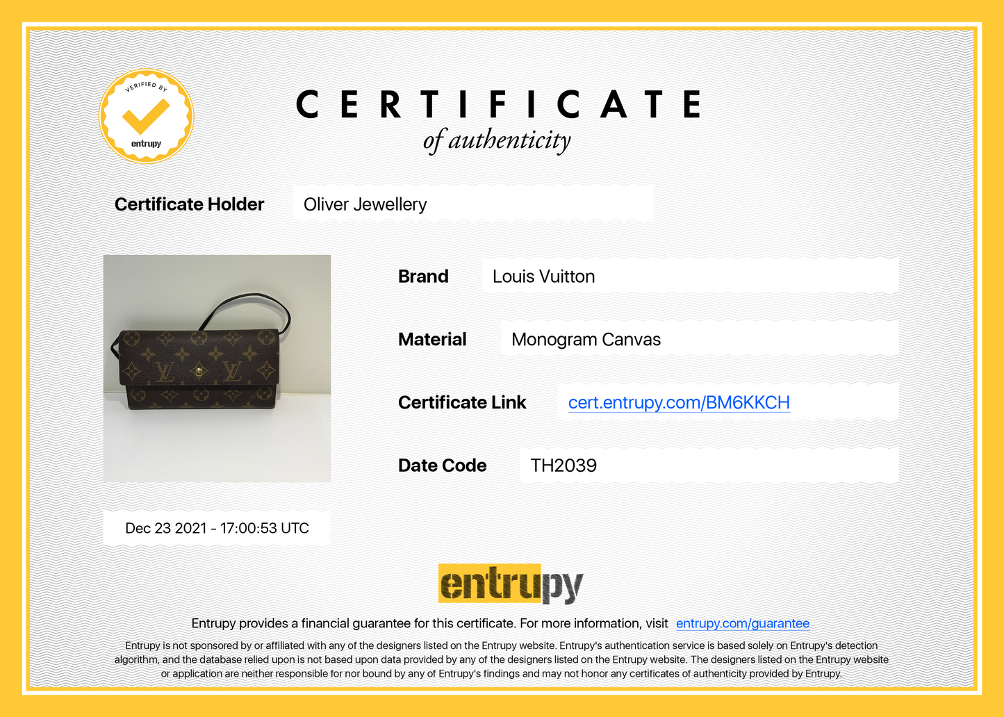 Louis Vuitton Monogram Porte Tresor International Wallet