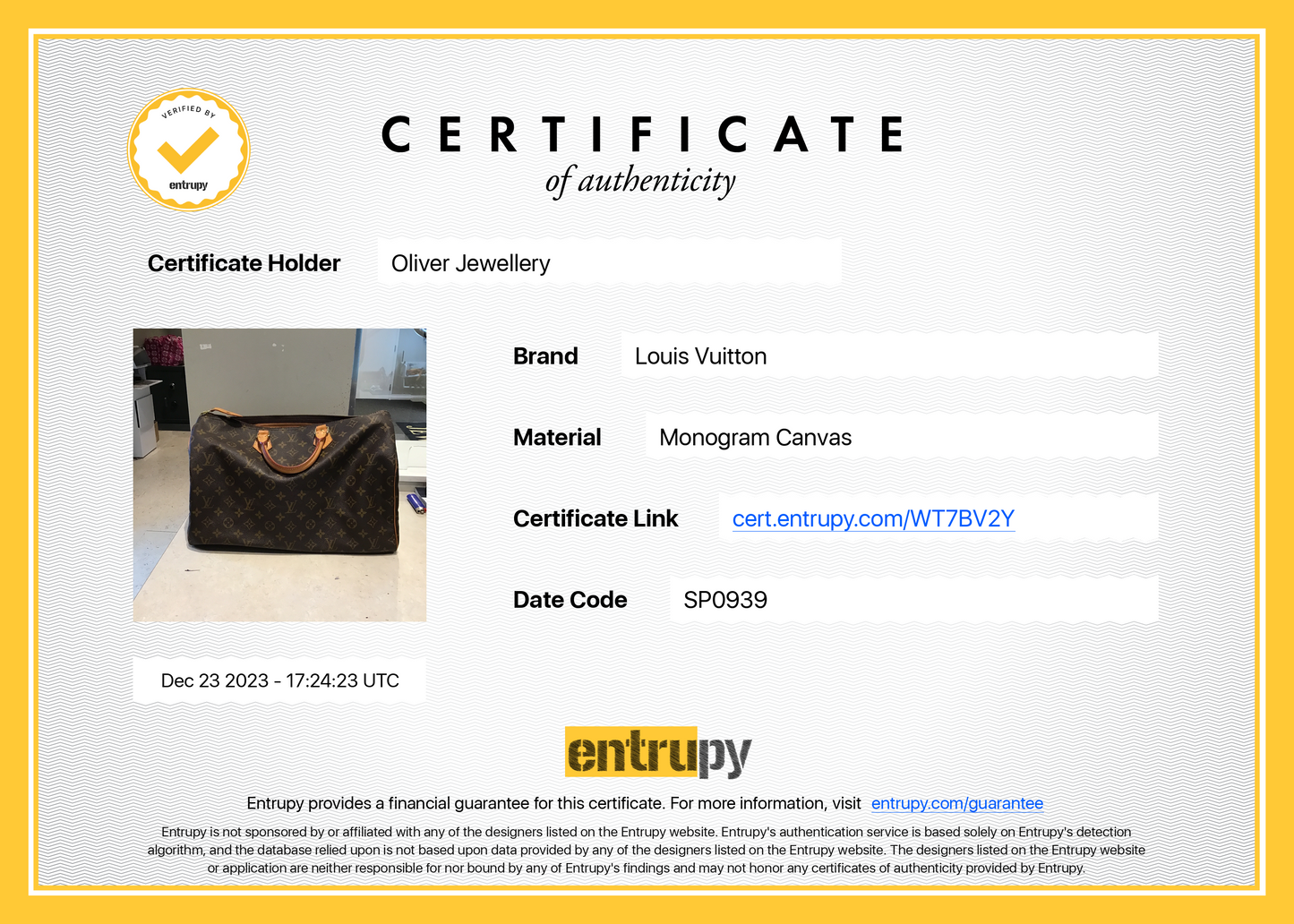 Louis Vuitton Monogram Speedy 40
