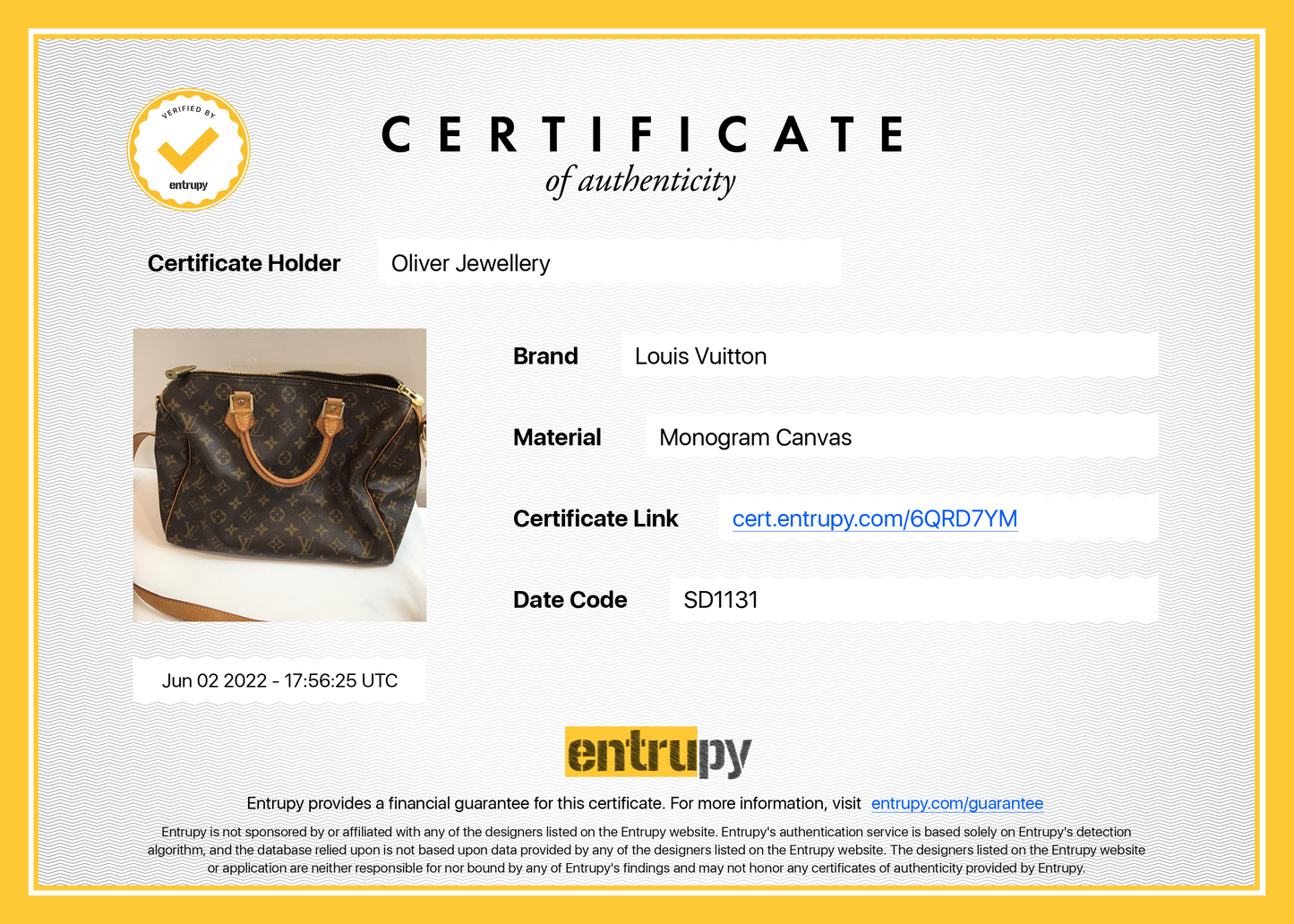 Louis Vuitton Monogram Speedy Bandouliere 30