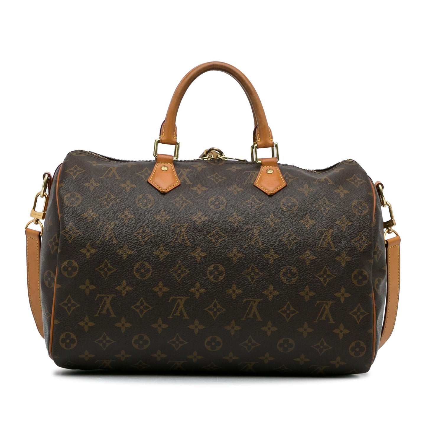 Louis Vuitton Monogram Speedy Bandouliere 35 (SHG-304d3l)