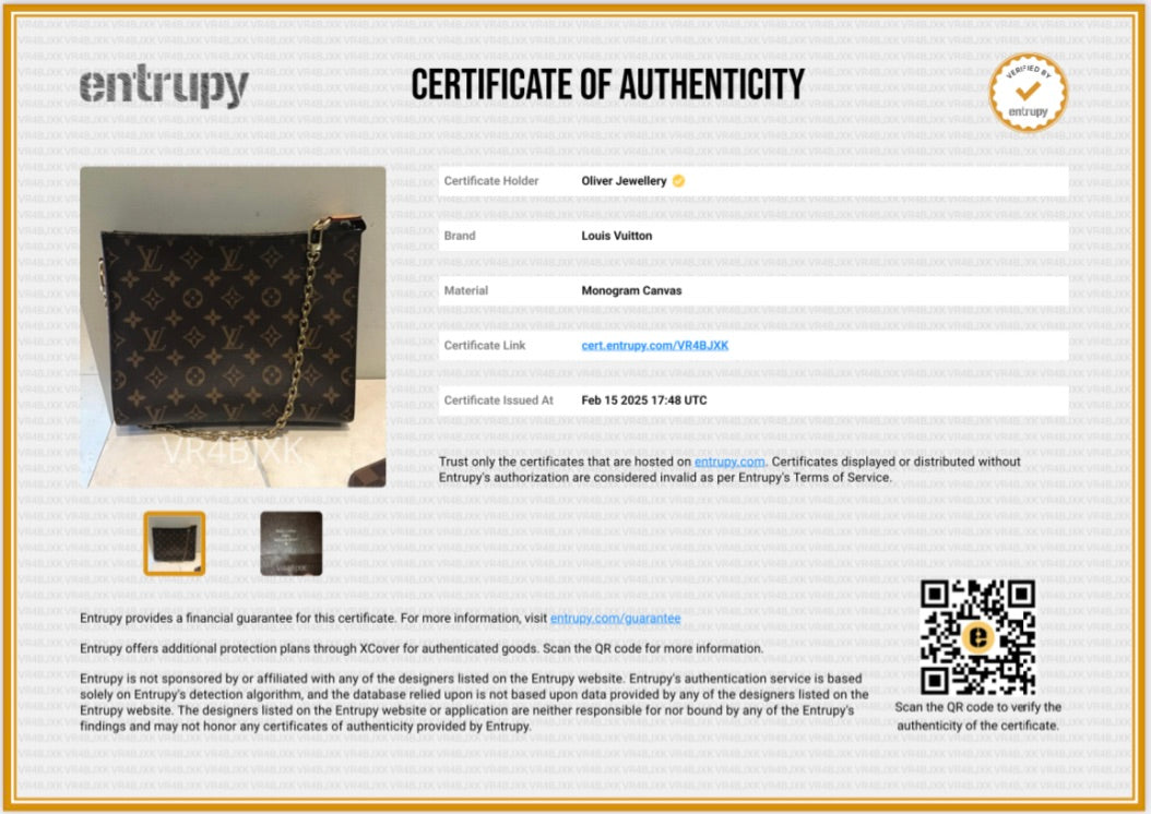 Louis Vuitton Monogram Toiletry Pouch on Chain