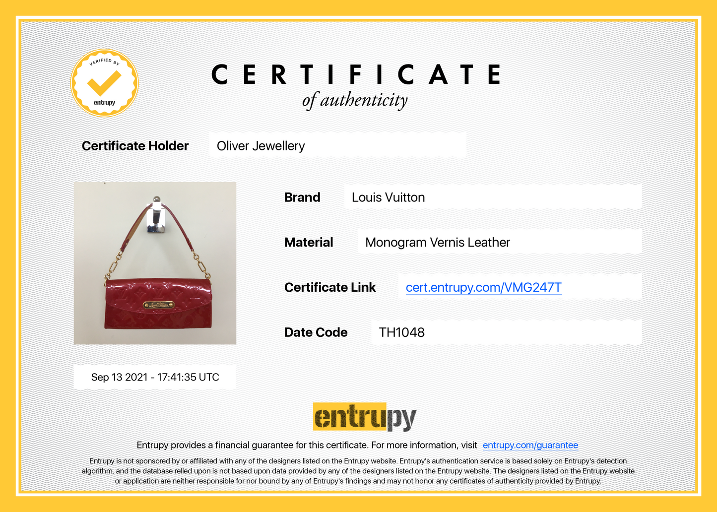 Louis Vuitton Monogram Vernis Leather Sunset Boulevard Clutch