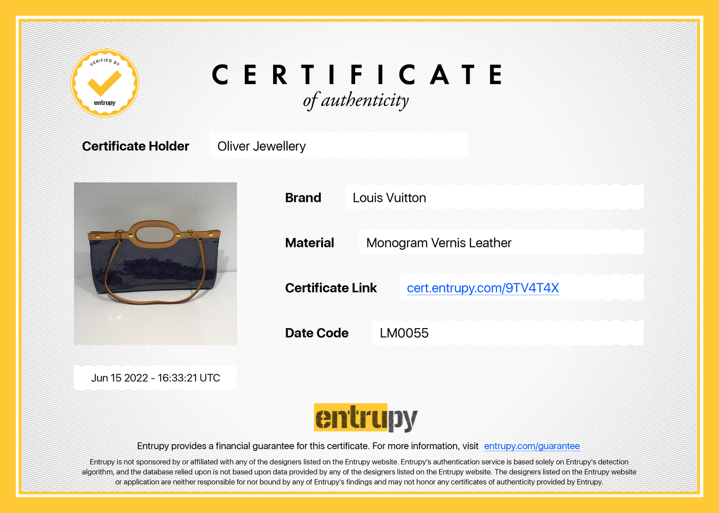 Louis Vuitton Monogram Vernis Roxbury Drive Bag
