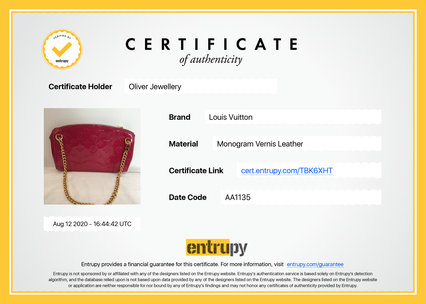 Louis Vuitton Monogram Vernis Santa Monica Clutch