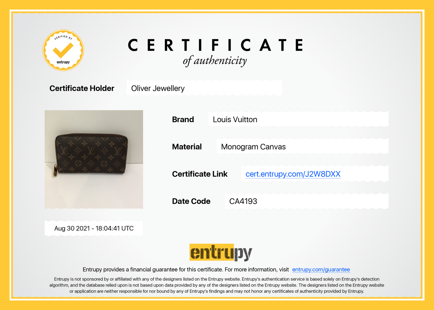 Louis Vuitton Monogram Zippy Organizer