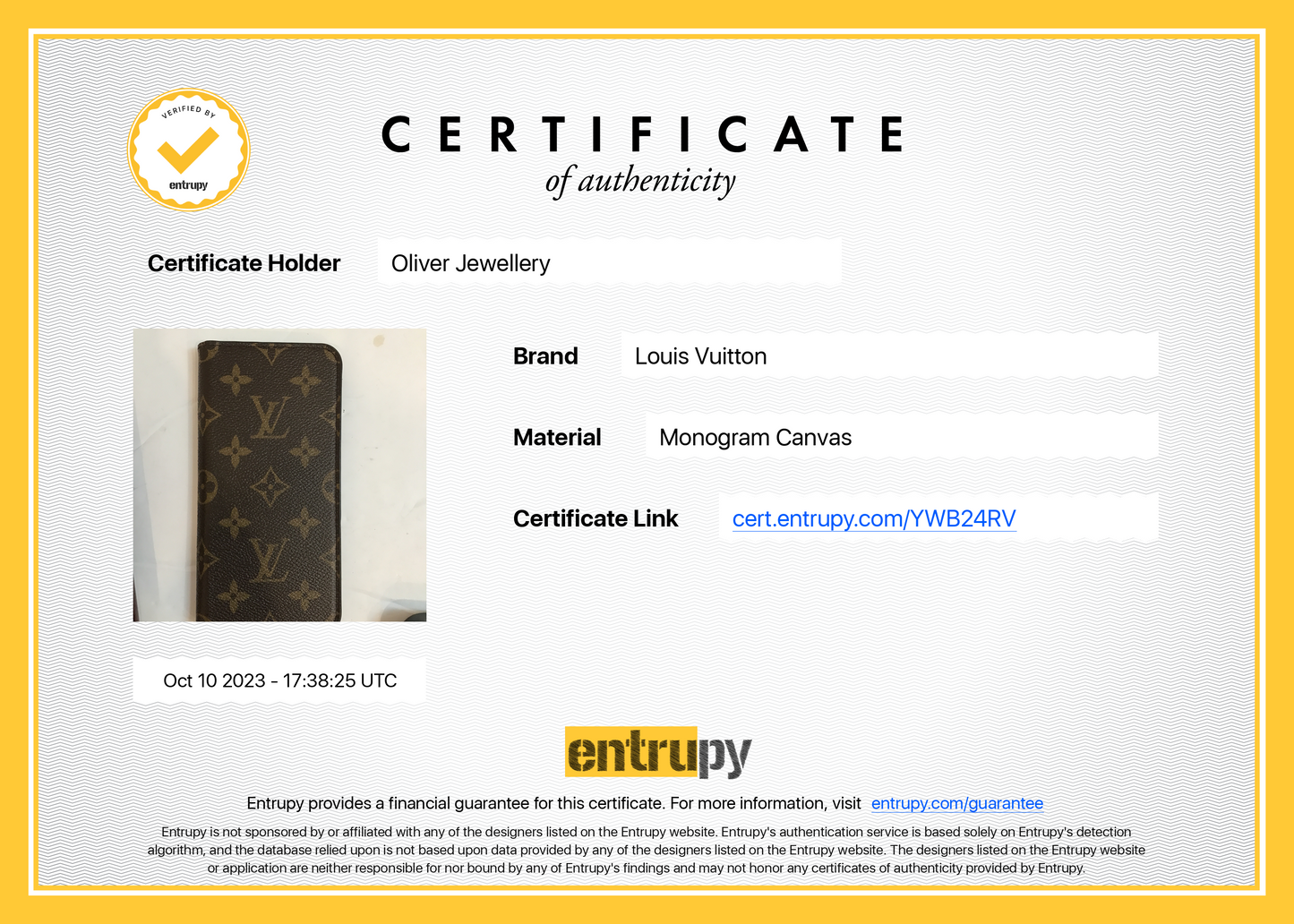 Louis Vuitton Monogram iPhone 6/7/8 Folio