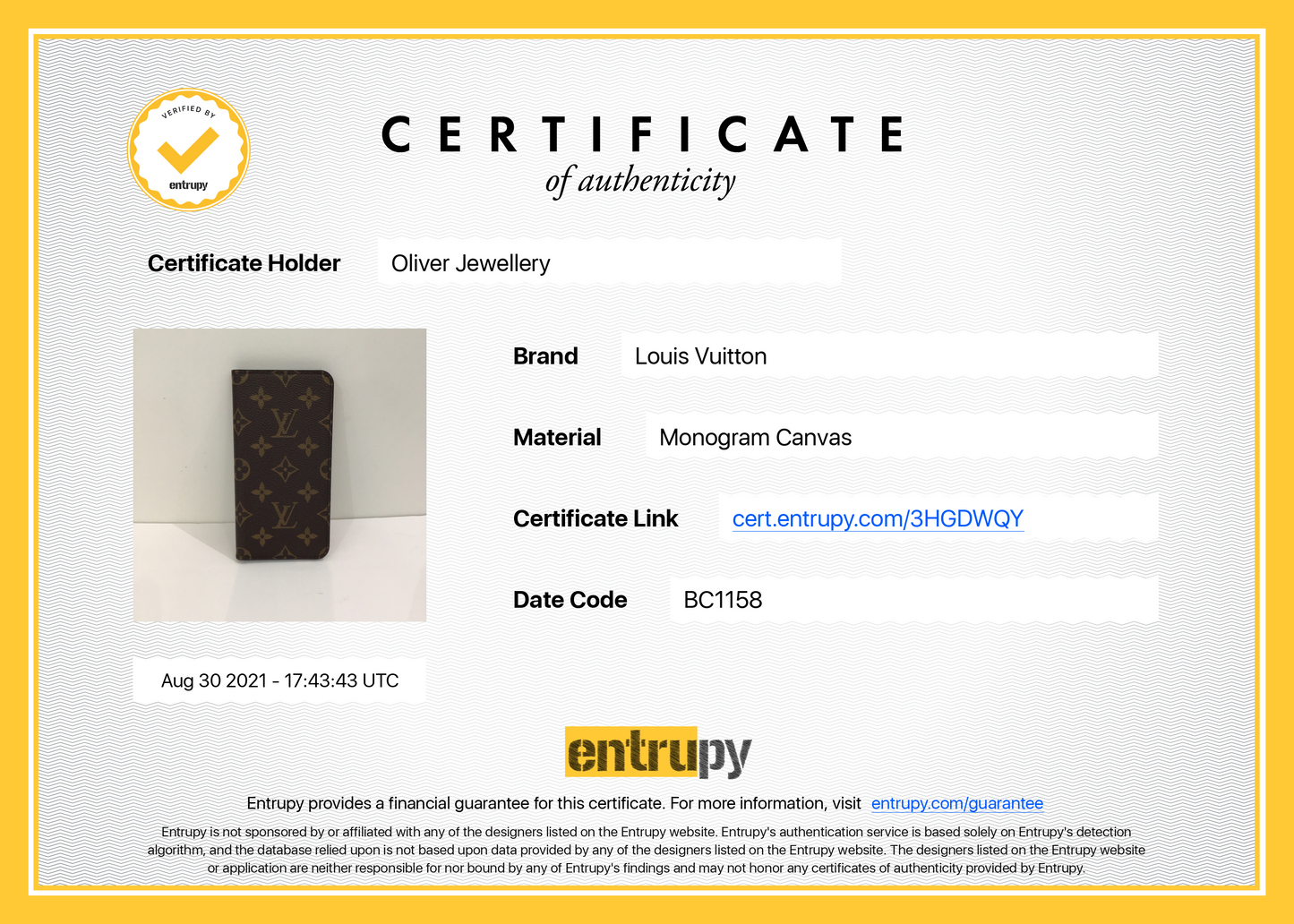 Louis Vuitton Monogram iPhone 8+ Folio