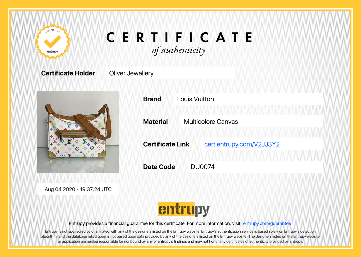 Louis Vuitton Multicolore Boulogne Bag