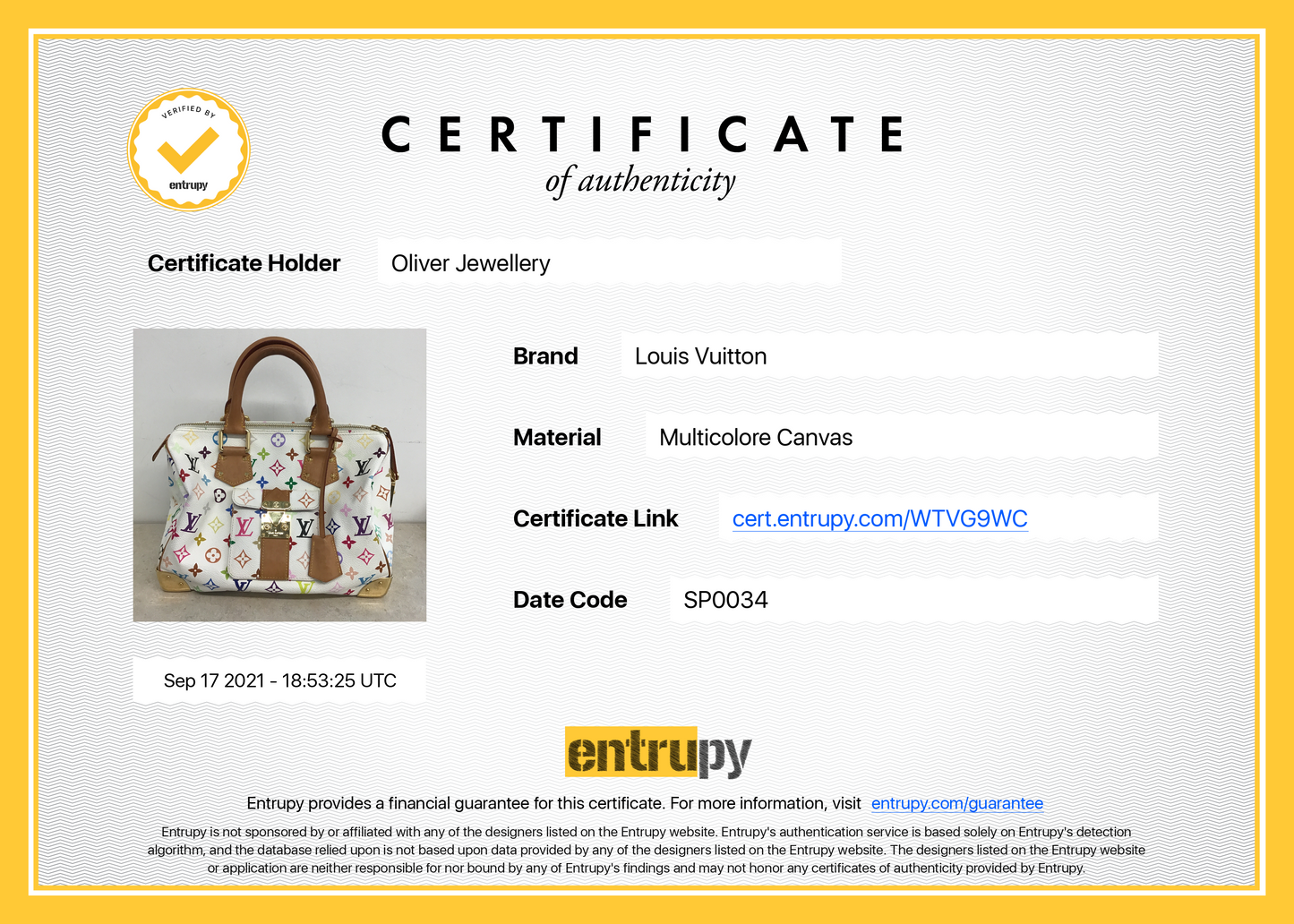 Louis Vuitton Multicolore Speedy 30