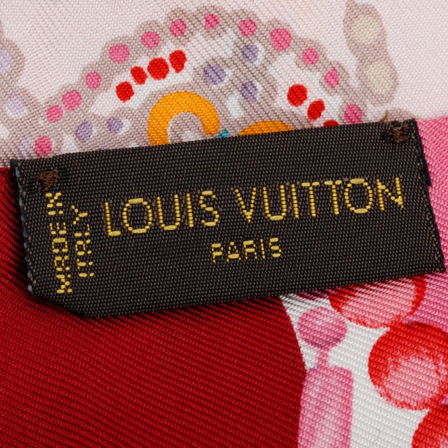 Louis Vuitton Pink & Multicolour Silk Summer Winter Bandeau