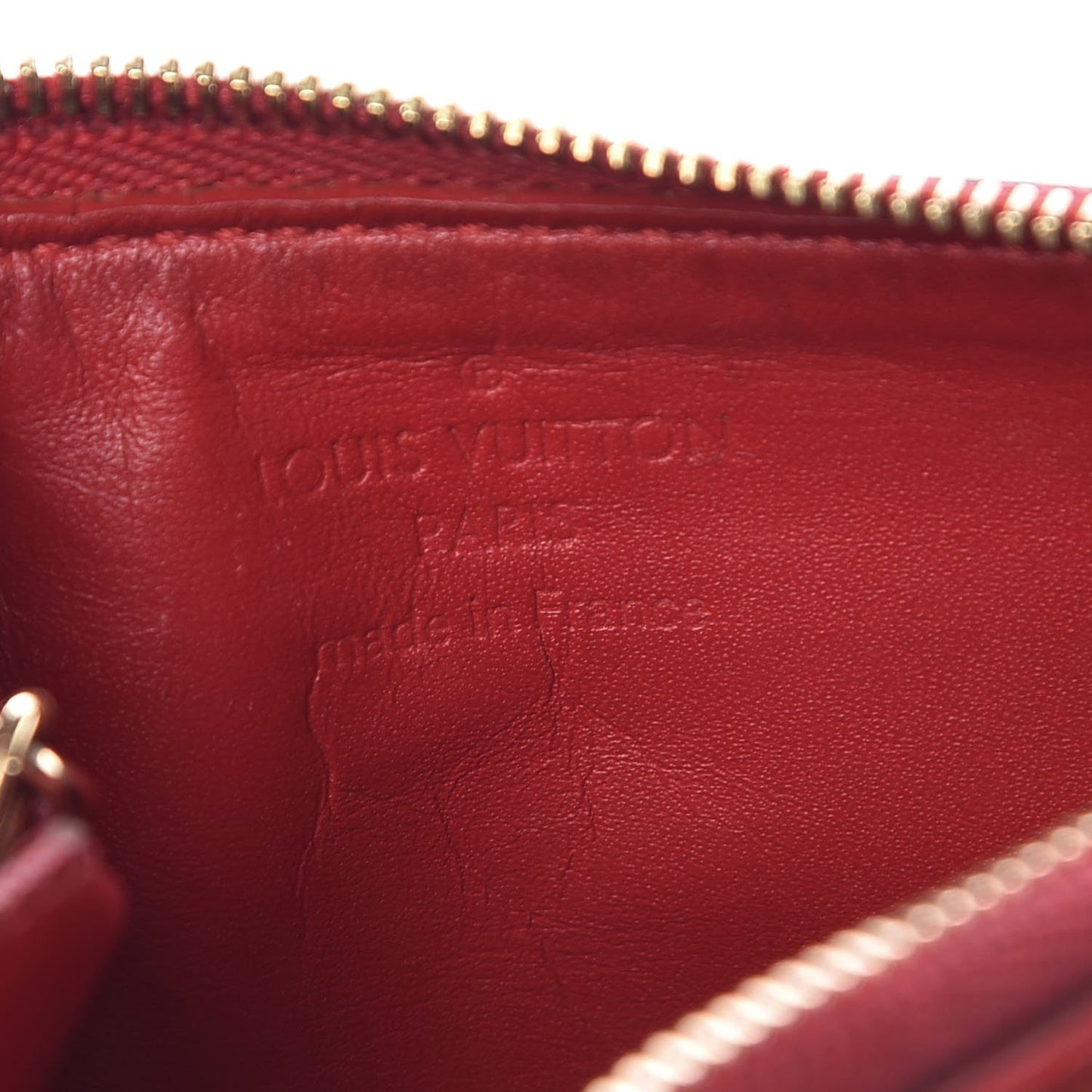 LOUIS VUITTON POMME D'AMOUR MONOGRAM VERNIS CLES KEY COIN PURSE