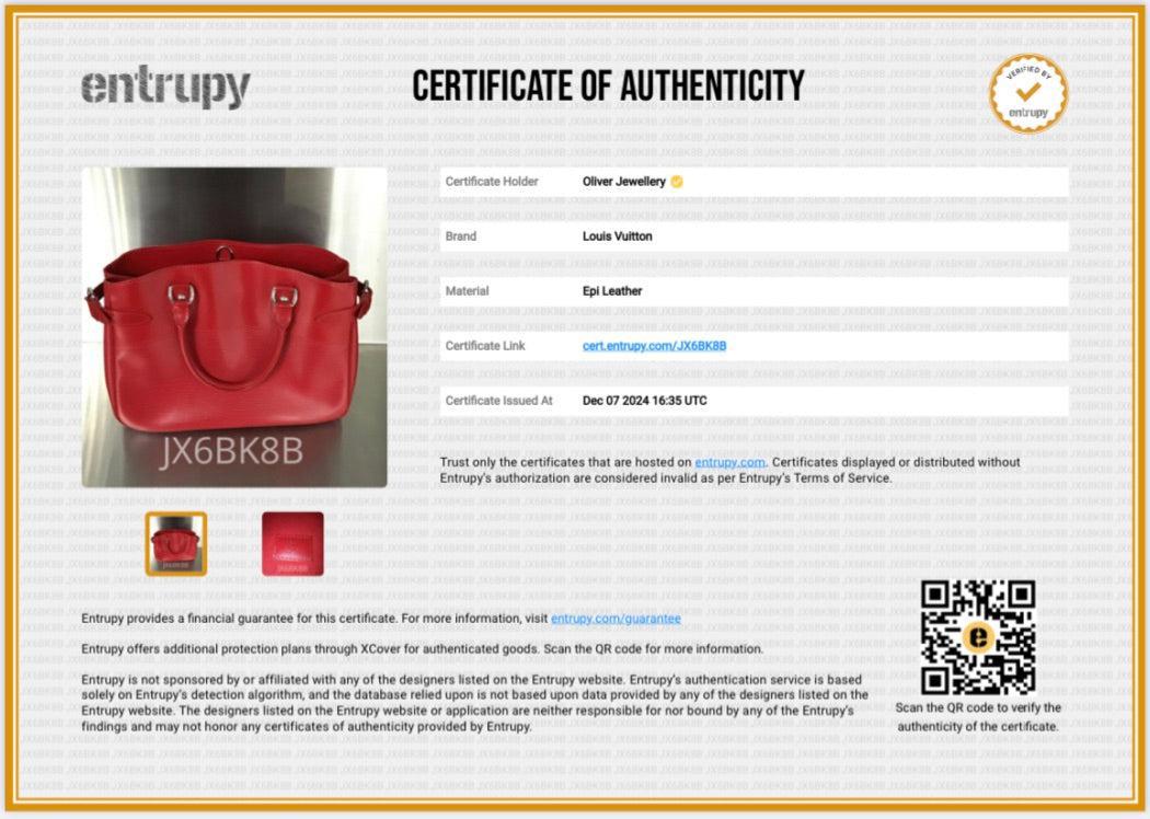 Louis Vuitton Red Epi Leather Passy PM