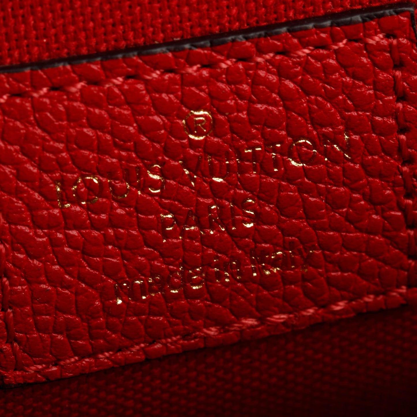 Louis Vuitton Red Monogram Empreinte Leather Felicie Pochette