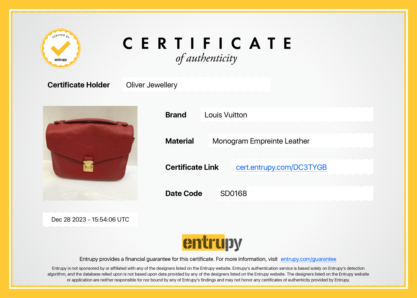 Louis Vuitton Red Monogram Empreinte Leather Pochette Metis