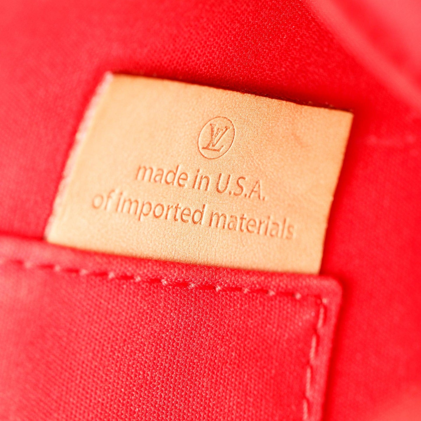 Louis Vuitton Red Monogram Vernis Leather Alma BB