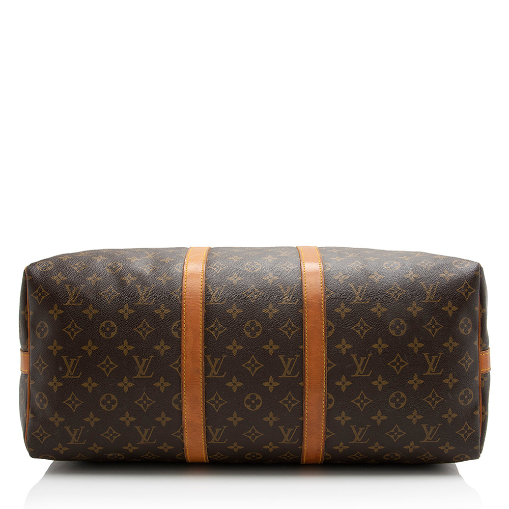 Louis Vuitton Vintage Monogram Canvas Keepall Bandouliere 50 Duffle Bag (SHF-21765)