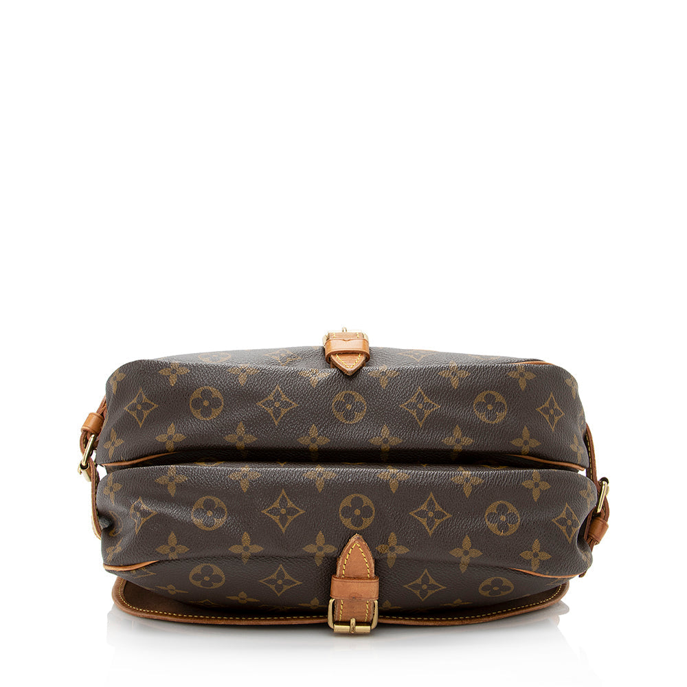 Louis Vuitton Vintage Monogram Canvas Saumur 30 Messenger Bag (SHF-21014)
