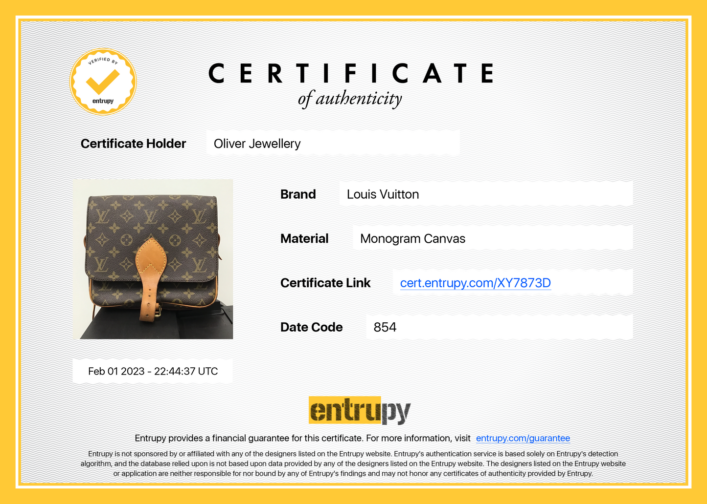 Louis Vuitton Vintage Monogram Cartouchiere MM