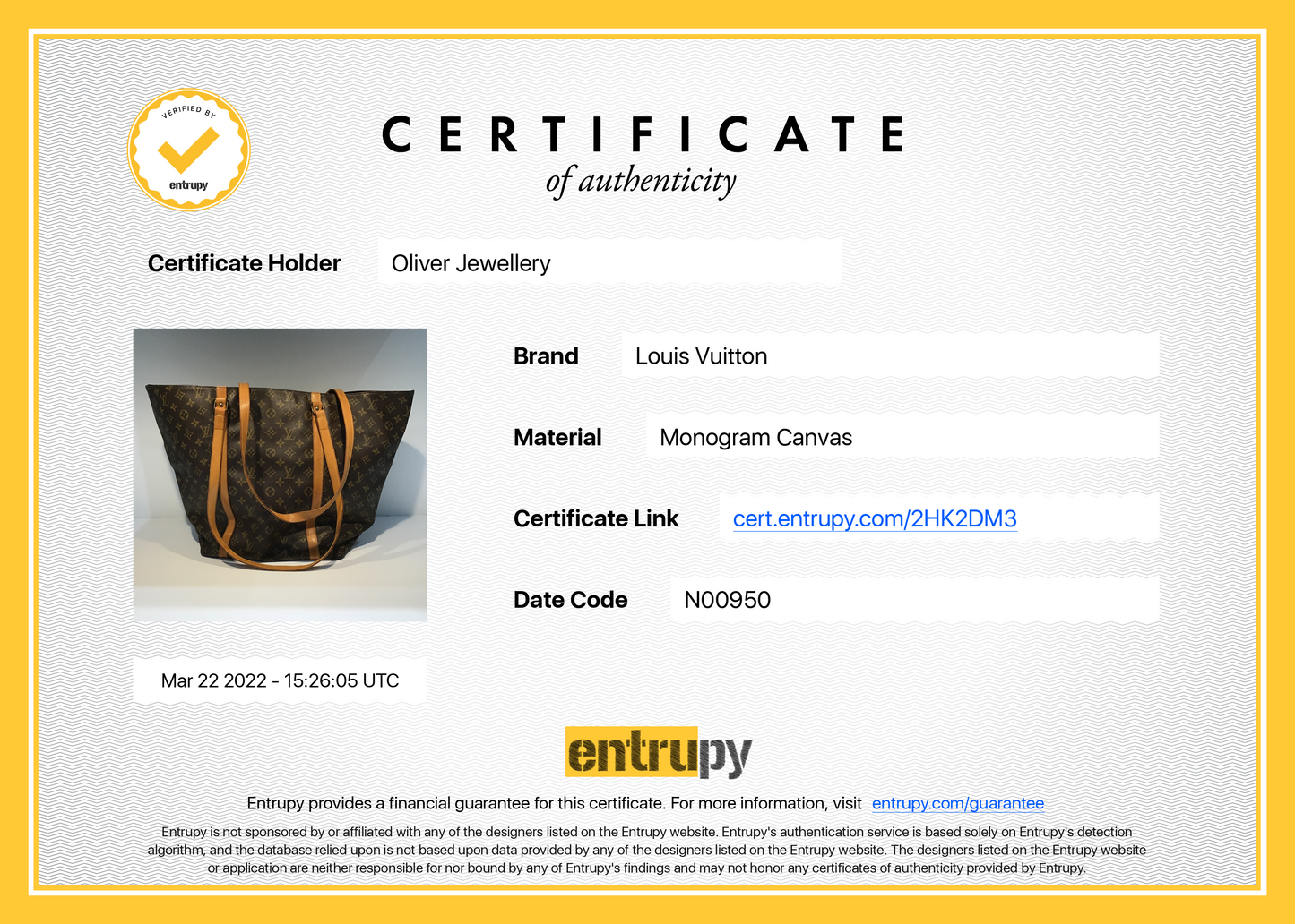 Louis Vuitton Vintage Monogram Sac Shopping Tote 60
