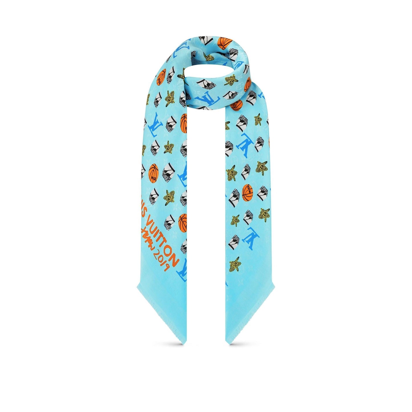 LOUIS VUITTON X JONAS WOOD MONOGRAM SHAWL