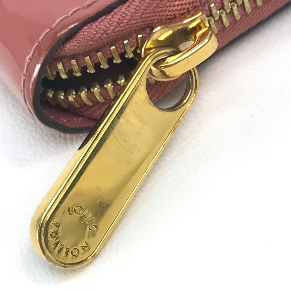LOUIS VUITTON Long Wallet Purse âl62318 Patent leather / monogram canvas Pink beige type Monogram Zippy Venice Women