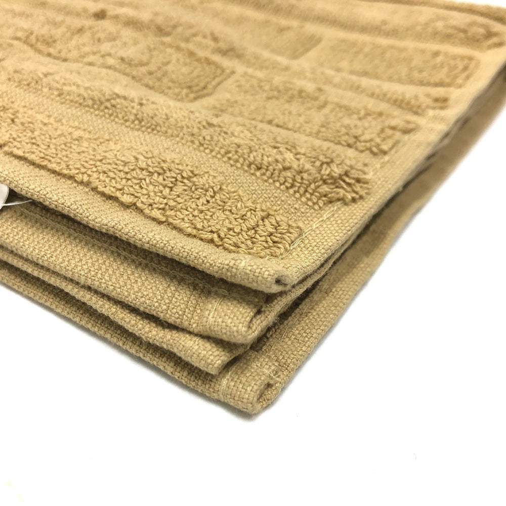 HERMES towel cotton Brown H logo labyrinth Women