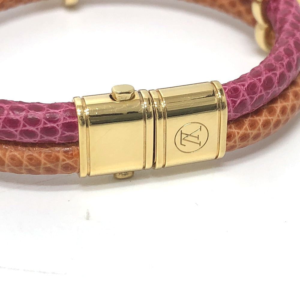 LOUIS VUITTON bracelet leather Pink type Brassle Keep It Twice unisex(Unisex)