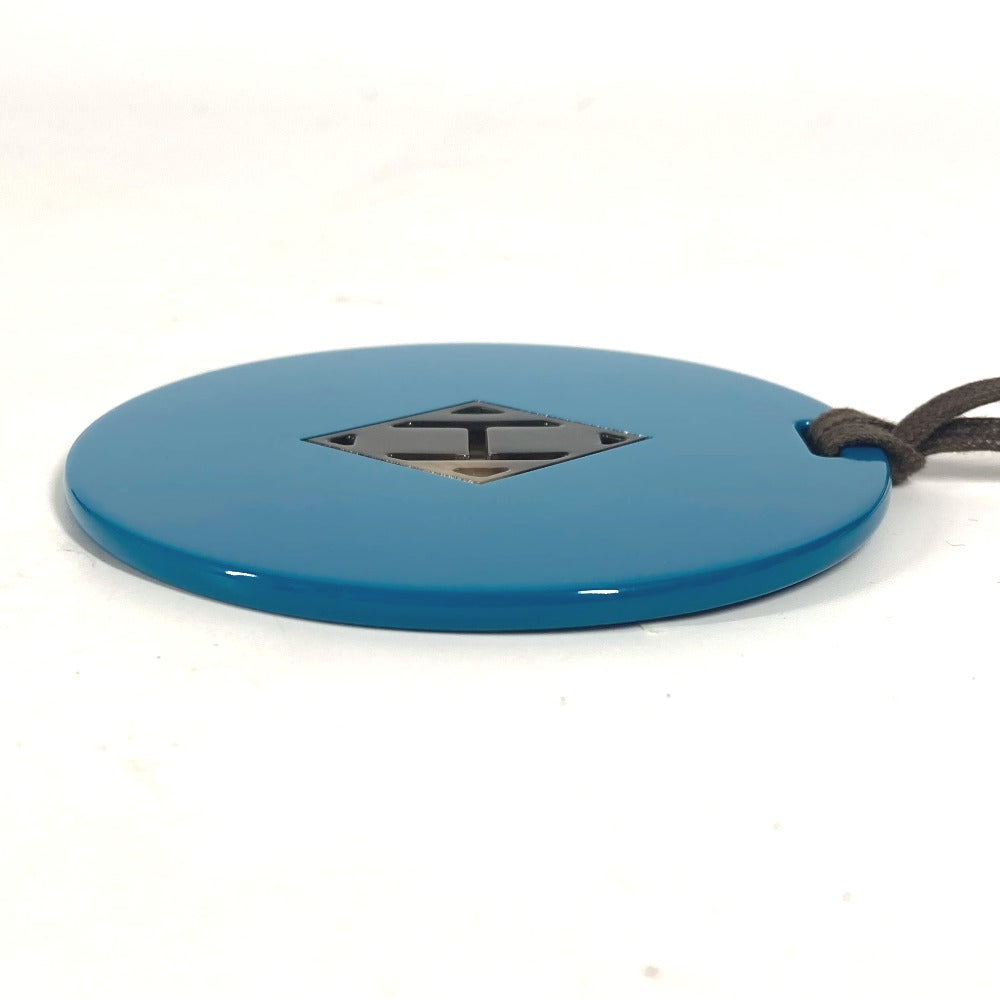 HERMES Necklace lacquer blue Accessories Buffalo horn Women