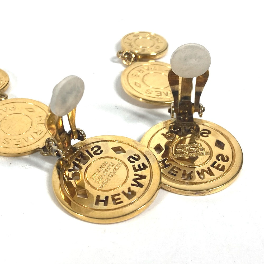 HERMES Earring metal gold 3 Series Women