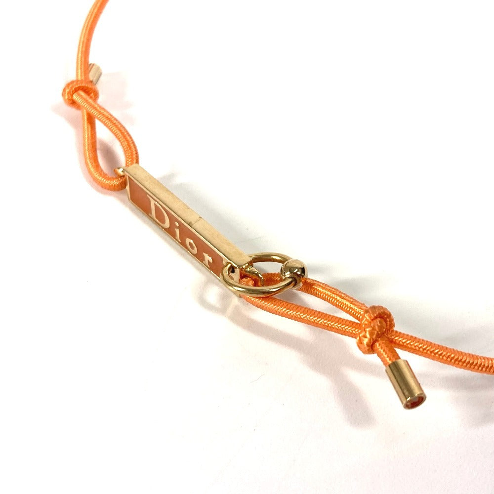 Dior Necklace Metal, Rubber Orange With logo choker Women