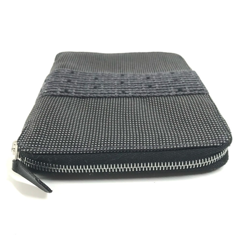 HERMES Notebook cover canvas gray Zip Around Her Line