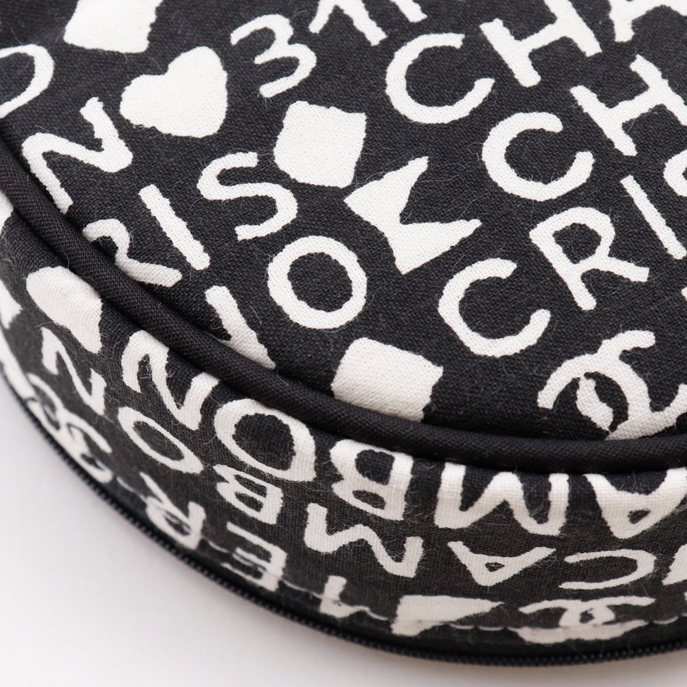 CHANEL Pouch cotton black 31rue cambon novelty Makeup pouch Women