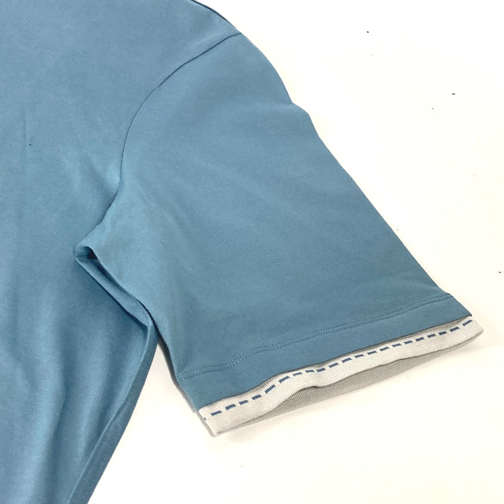 HERMES Short sleeve T-shirt cotton blue Piqures Sellie Cut and Sew XL