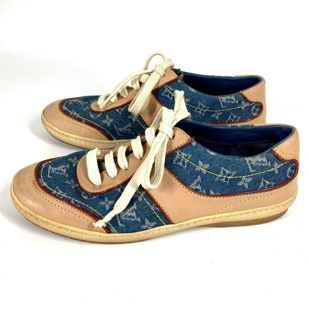 LOUIS VUITTON sneakers Monogram denim blue Monogram denim logo 35