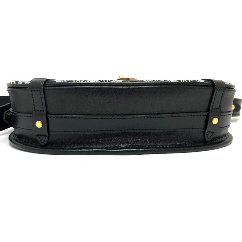 LOUIS VUITTON Shoulder Bag M57488 Canvas / leather Black / Navy Since1854 Neo Saumur MM Women