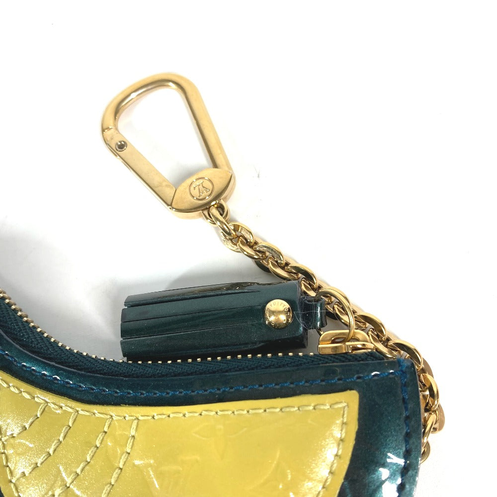 LOUIS VUITTON Coin case M91405 Monogram Vernis green Monogram Vernis Pochette Oiseau Women