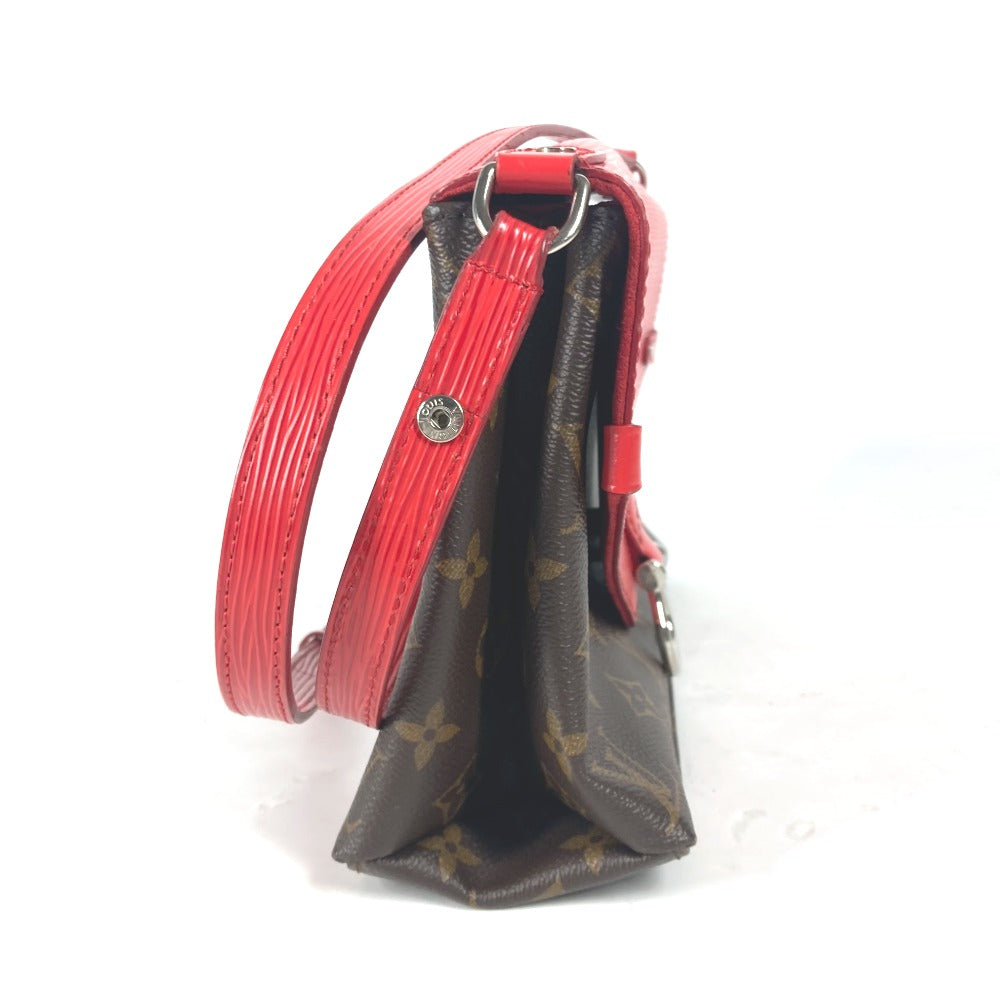 LOUIS VUITTON Shoulder Bag M44031 Epi Leather, Monogram Canvas Red epi monogram Saint-Michel Women