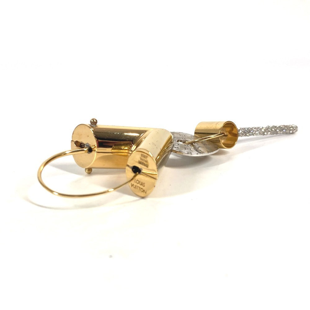 LOUIS VUITTON Pierce M00242 metal gold single piercing Essential V Strass