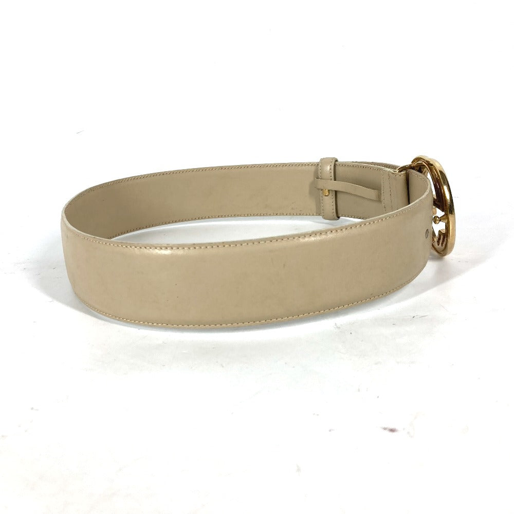 GUCCI belt 037ï½¥0394 leather beige GG logo 65