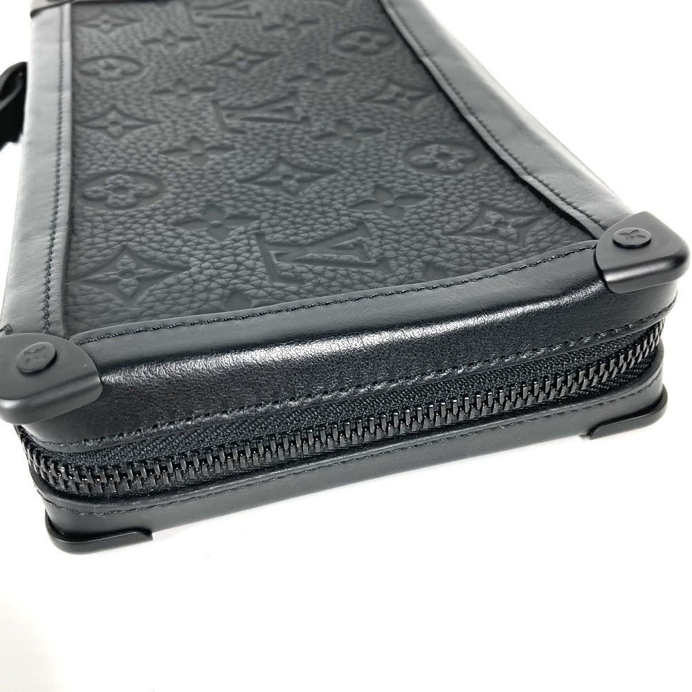 LOUIS VUITTON Clutch bag M68986 Taurillon Clemence Leather black Monogram Taurillon Clemence Soft trunk clutch