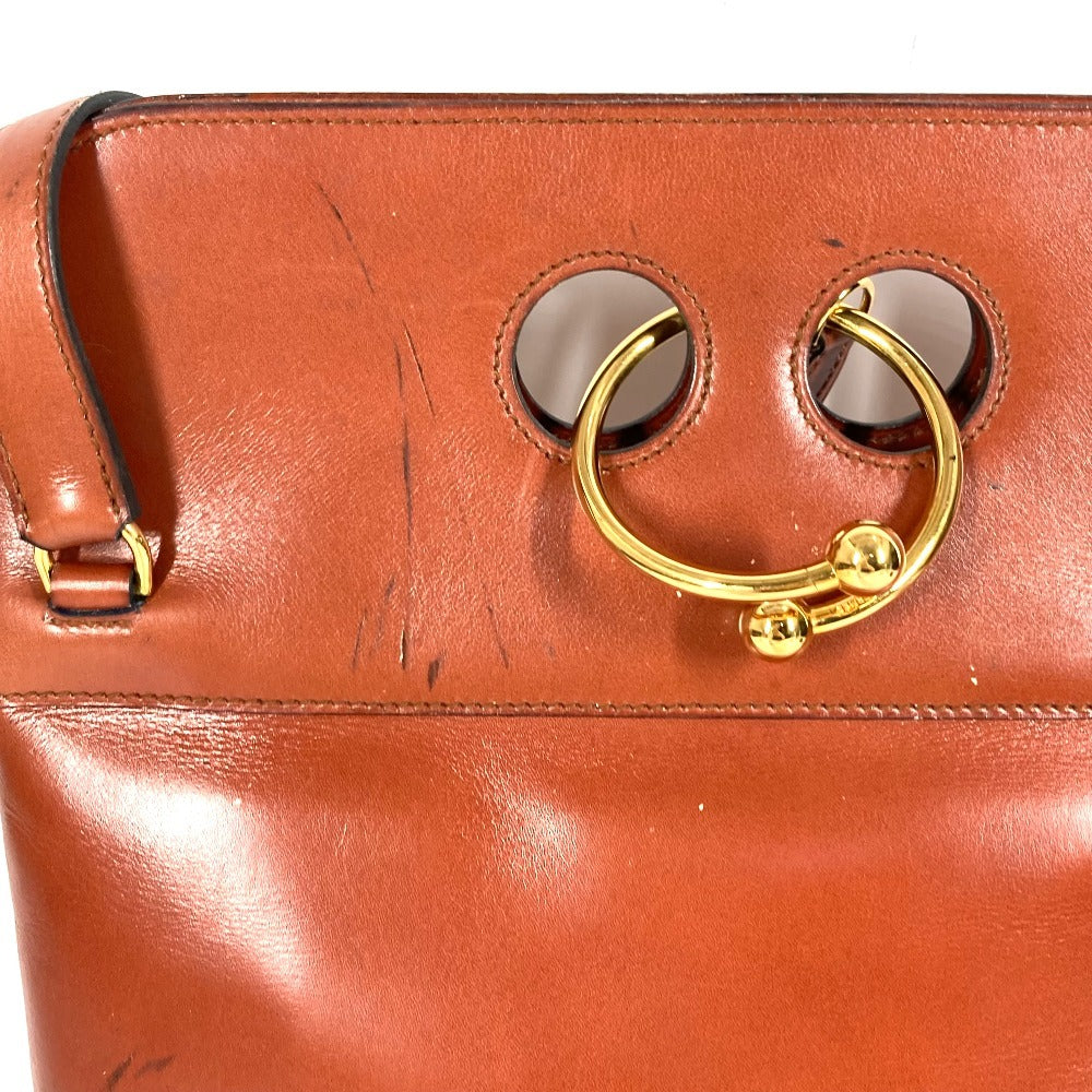 HERMES Shoulder Bag leather Brown vintage Alix