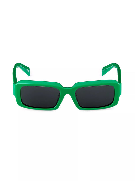 PRADA 55MM RECTANGULAR SUNGLASSES