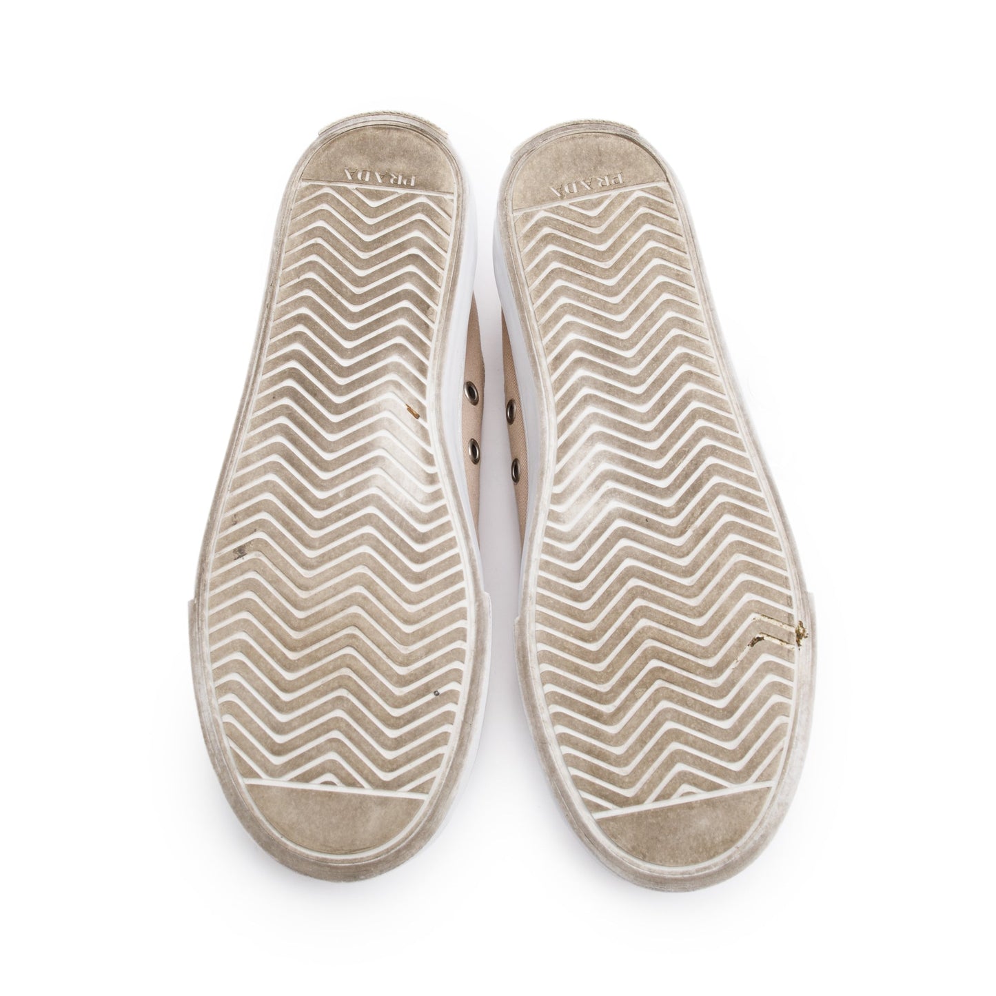 Prada Beige Fabric Sneakers, Size 40