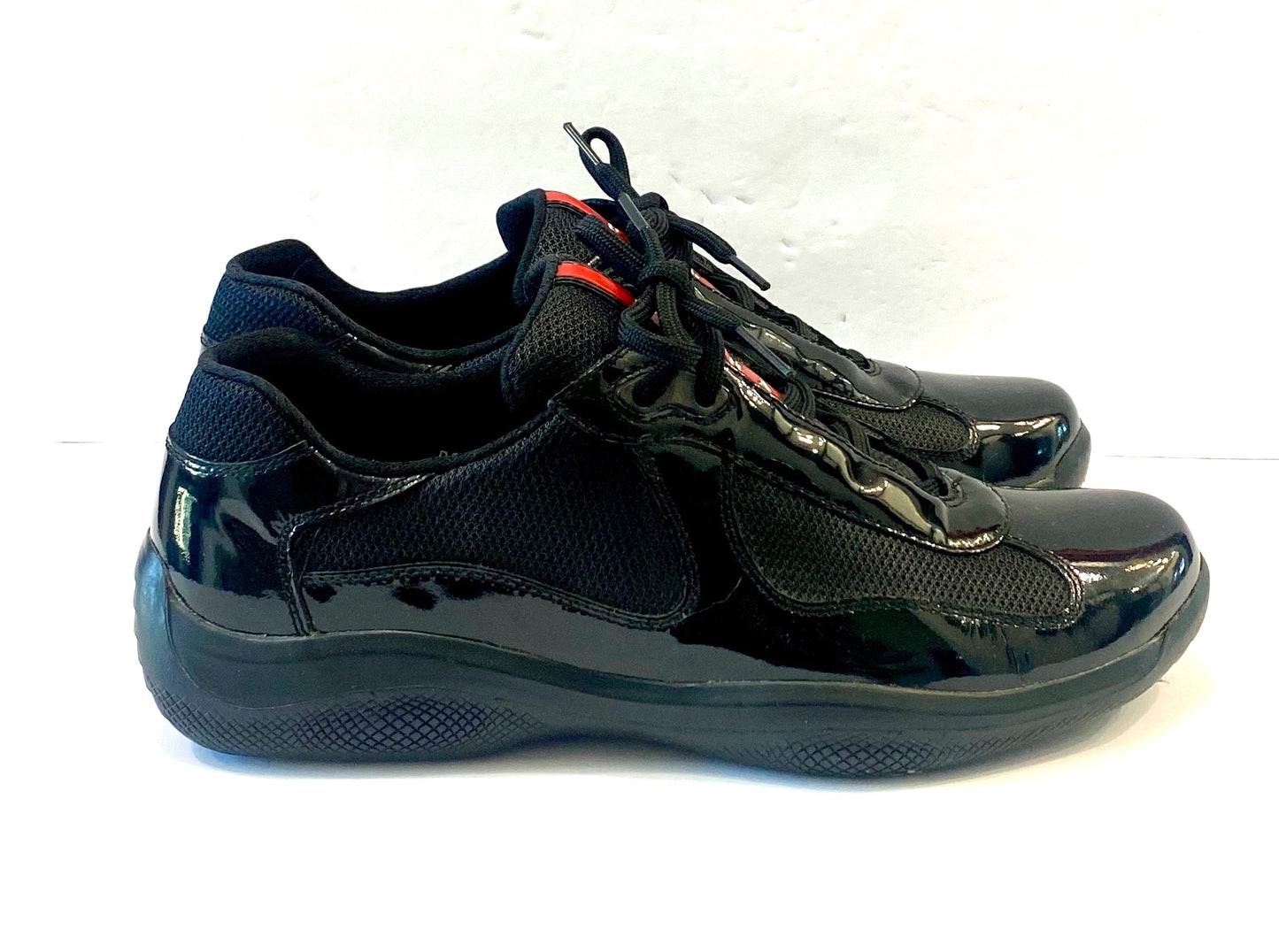 PRADA AMERICAS CUP PATENT MESH TRAINERS