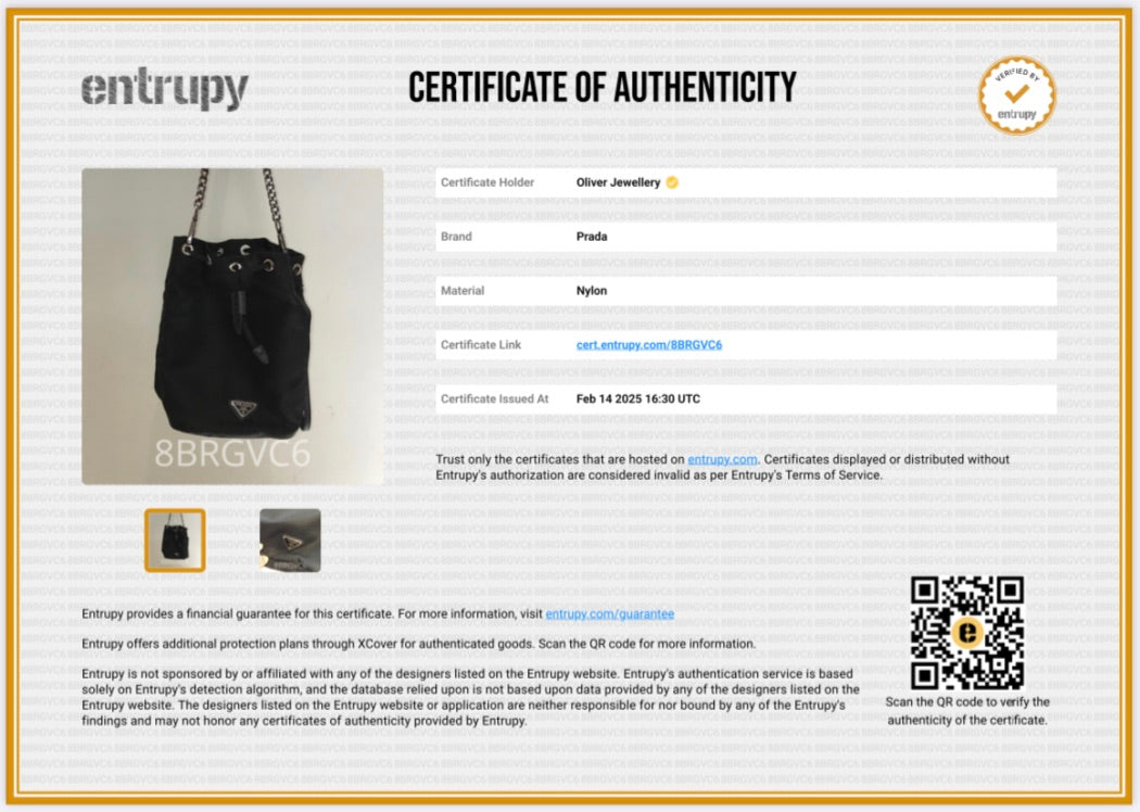 Prada Black Re-Nylon Bucket Pouch Wristlet