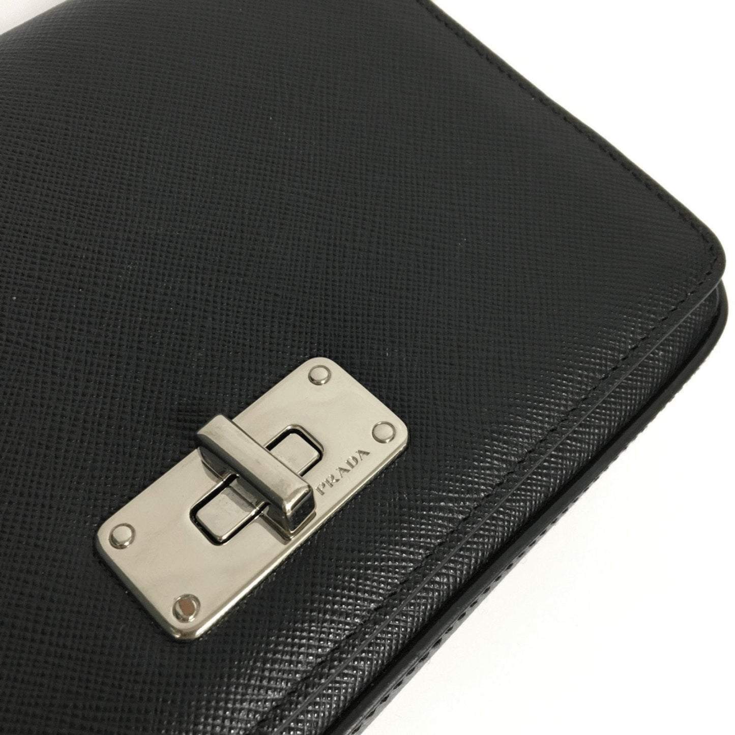 Prada Black Saffiano Chain Link Bag