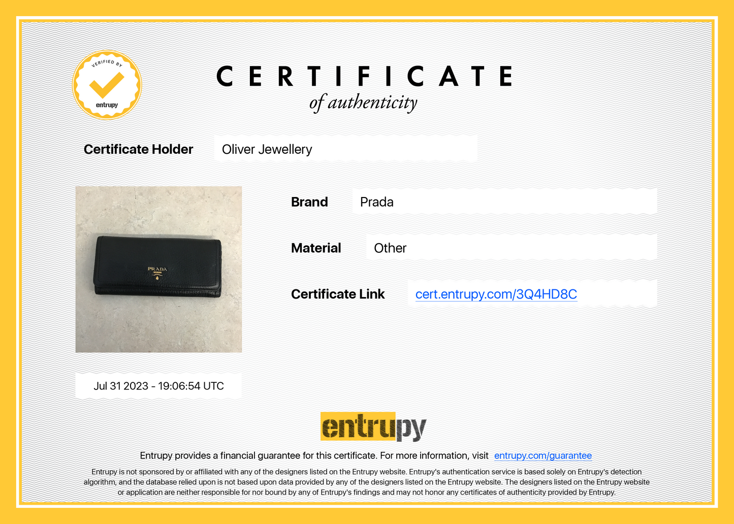 Prada Black Vitello Daino Continental Wallet