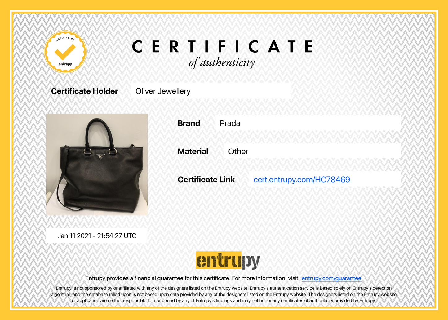 Prada Cervo Leather Shopping Tote