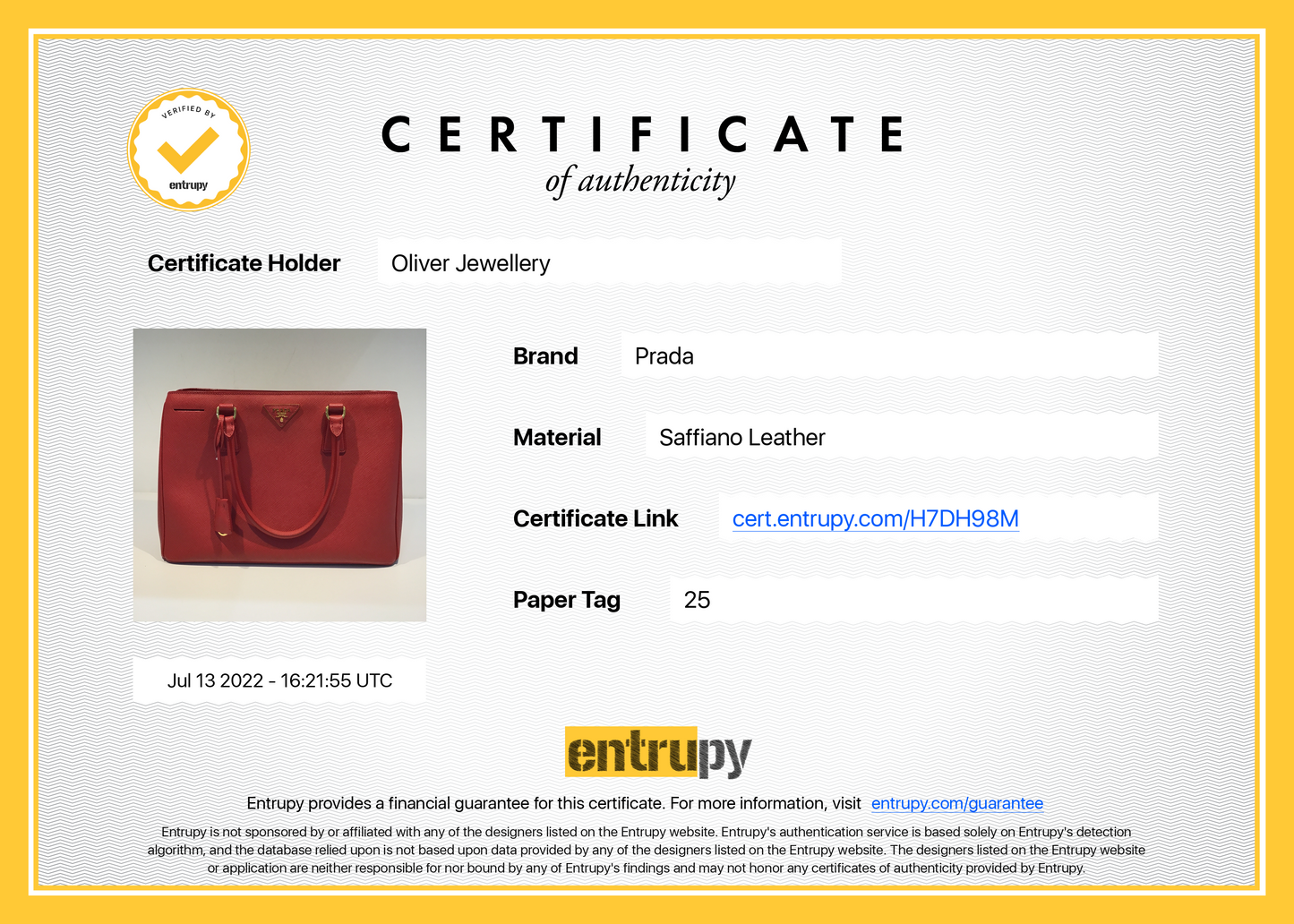 Prada Medium Saffiano Lux Galleria Zip Tote