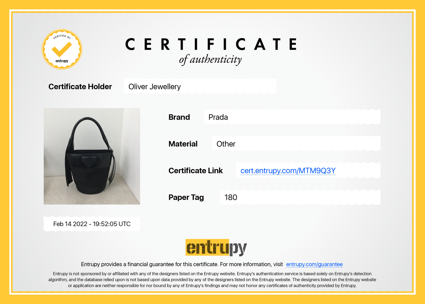 Prada Patent Leather & Tessuto Nylon Ouverture Bucket Bag